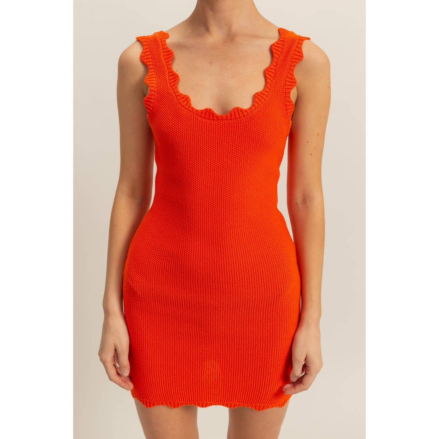 Sleeveless Bodycon Midi Sweater Dress