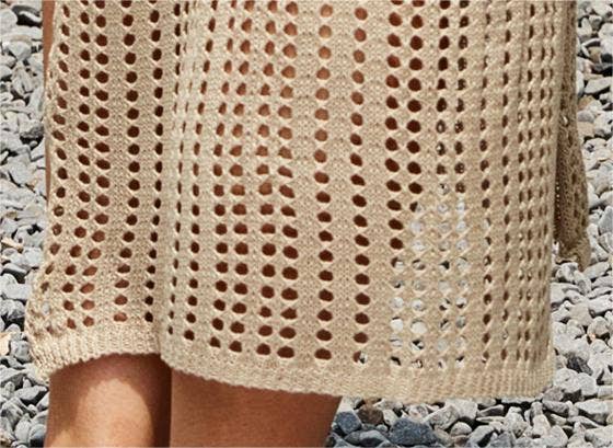 Backless Knitted Maxi Dress