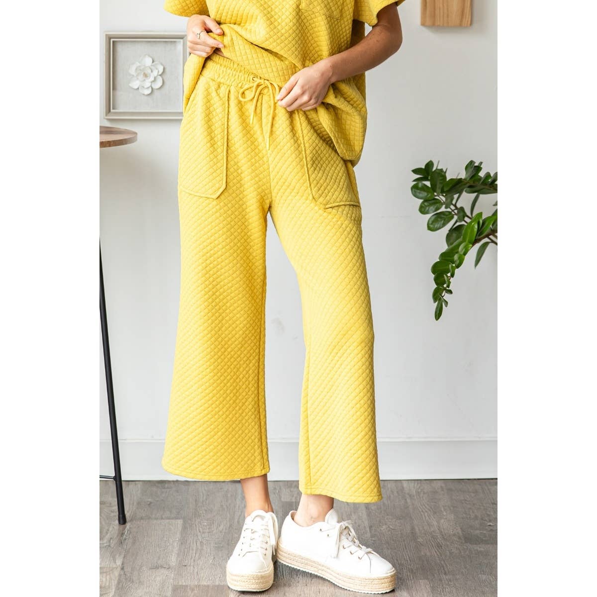 Waffle French Terry Pants