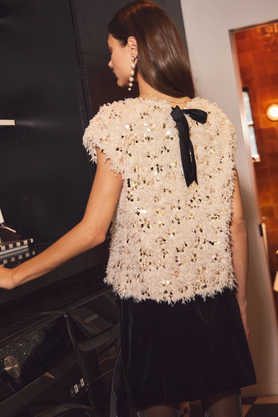 Velvet Mini Skirt (S-3X)