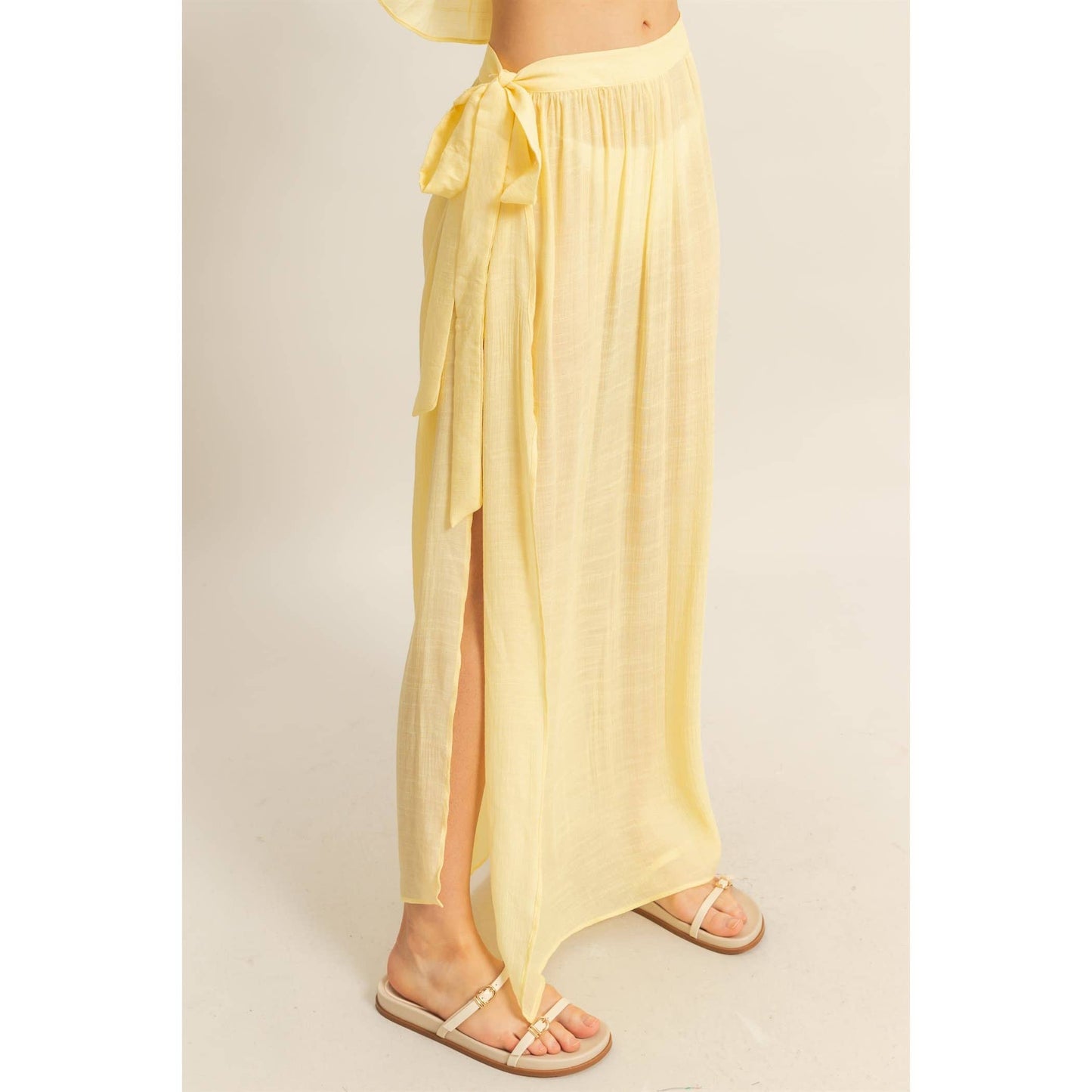 Flowy Tube Top And Maxi Skirt Set