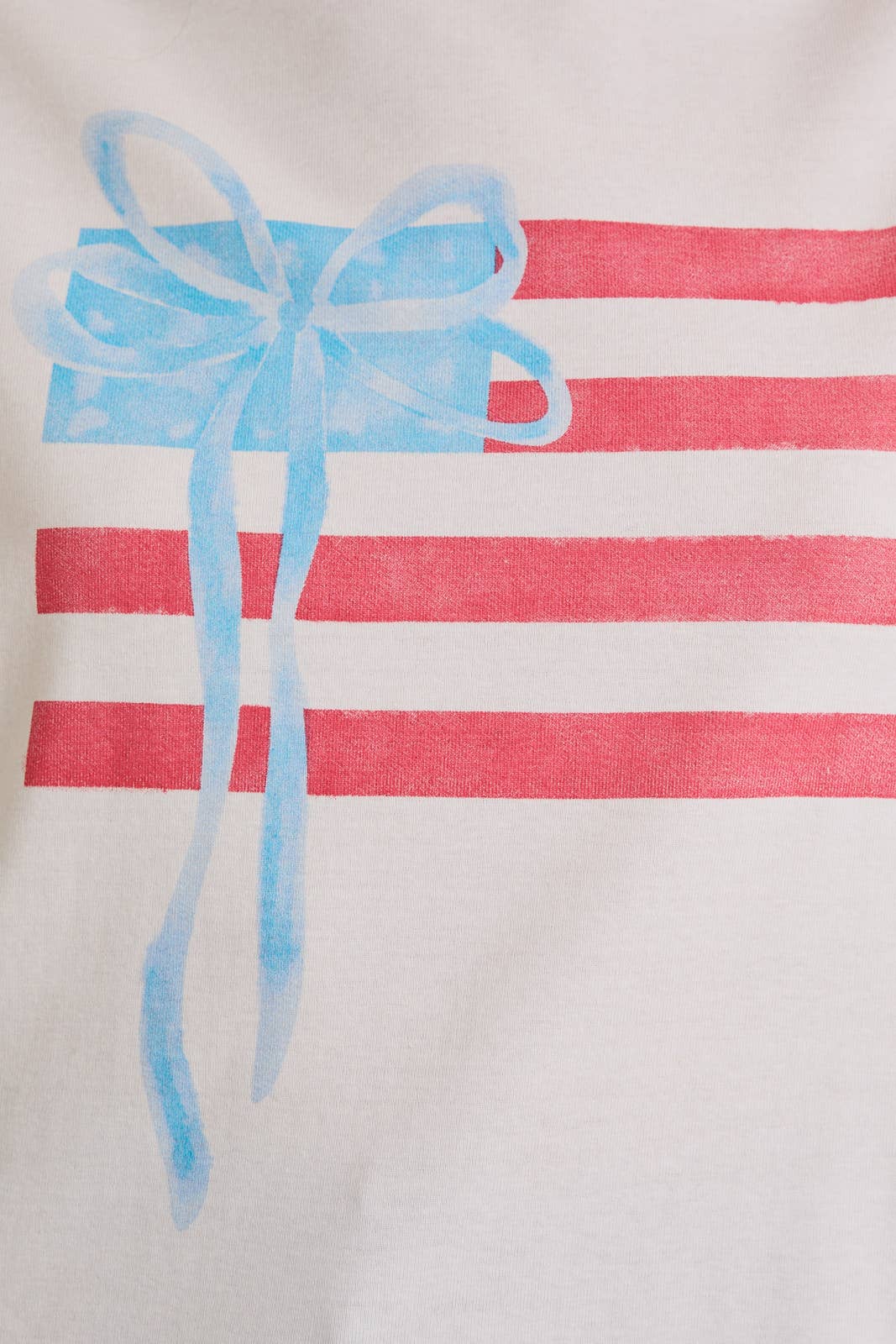 USA FLAG SCREEN PRINT T-SHIRT
