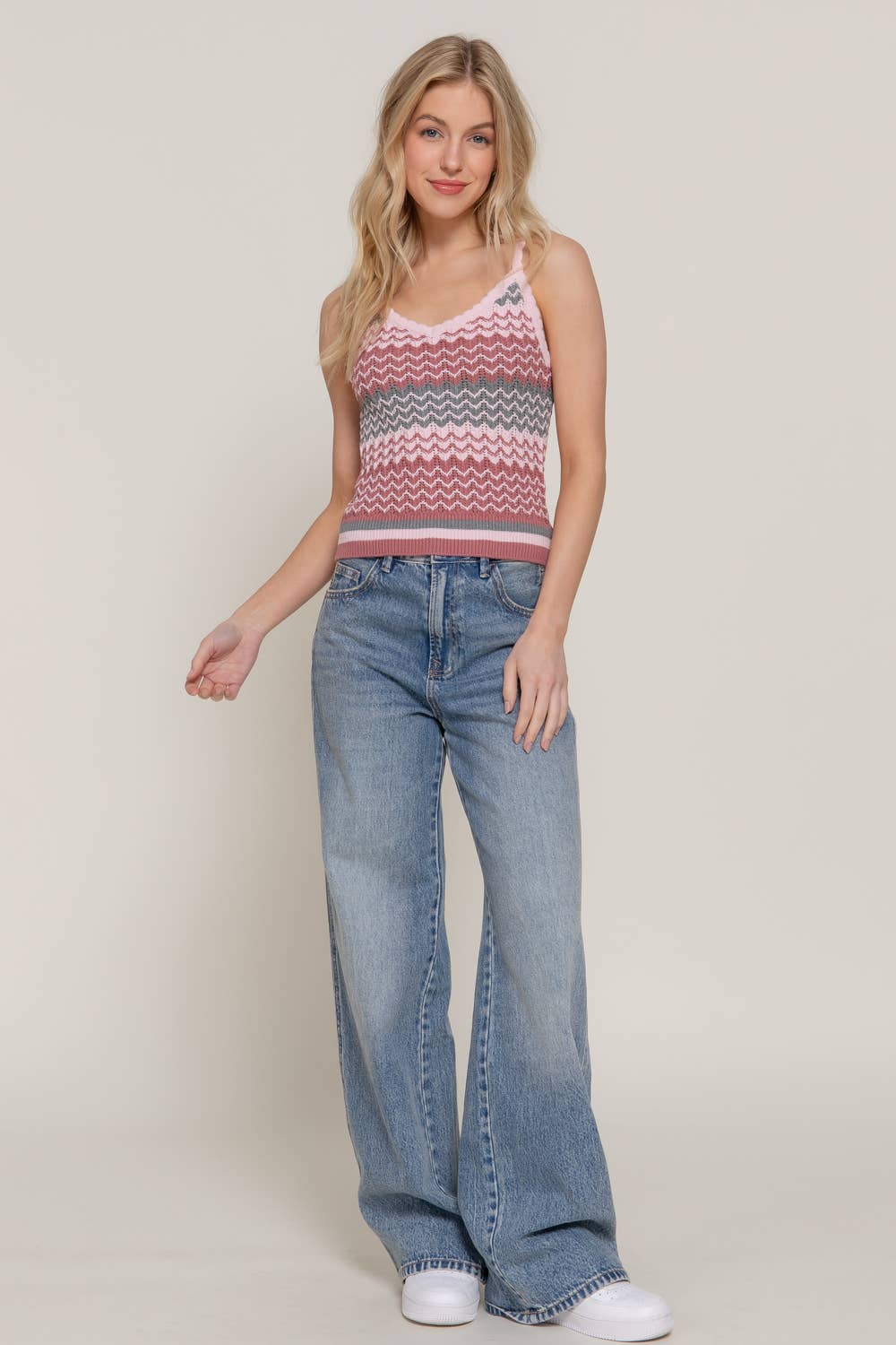 Multi Color Cami Sweater