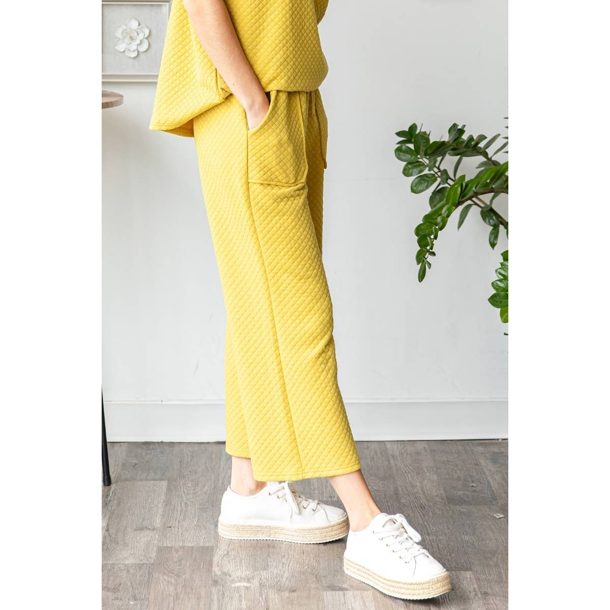 Waffle French Terry Pants