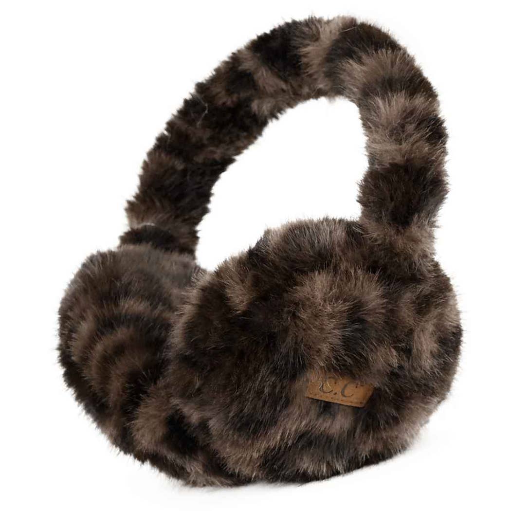 Leopard Fur Earmuffs