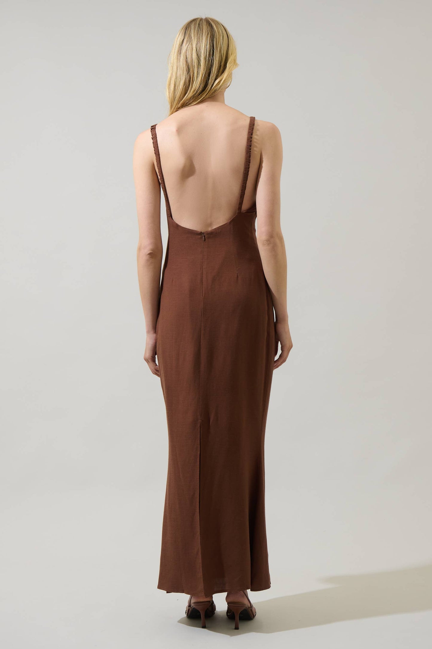 Mizie Open Back Maxi Dress