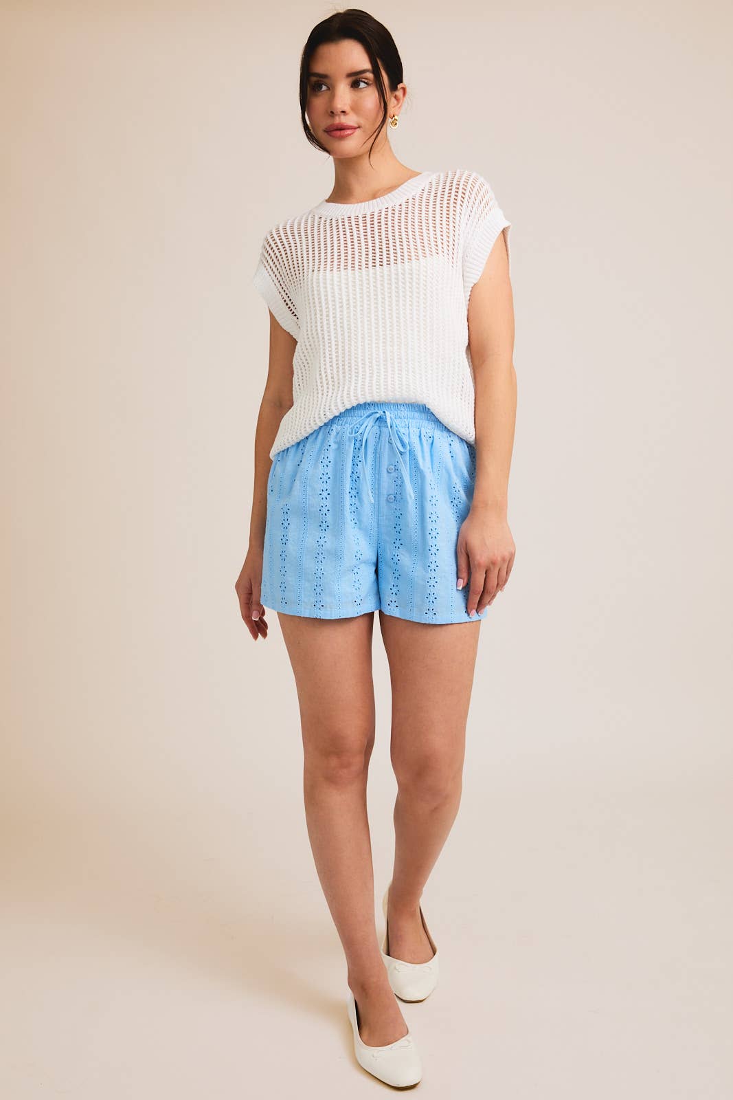EYELET BOXER SHORTS