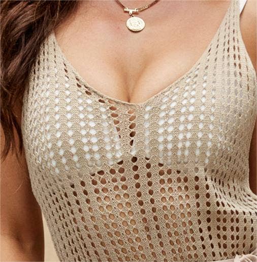 Backless Knitted Maxi Dress