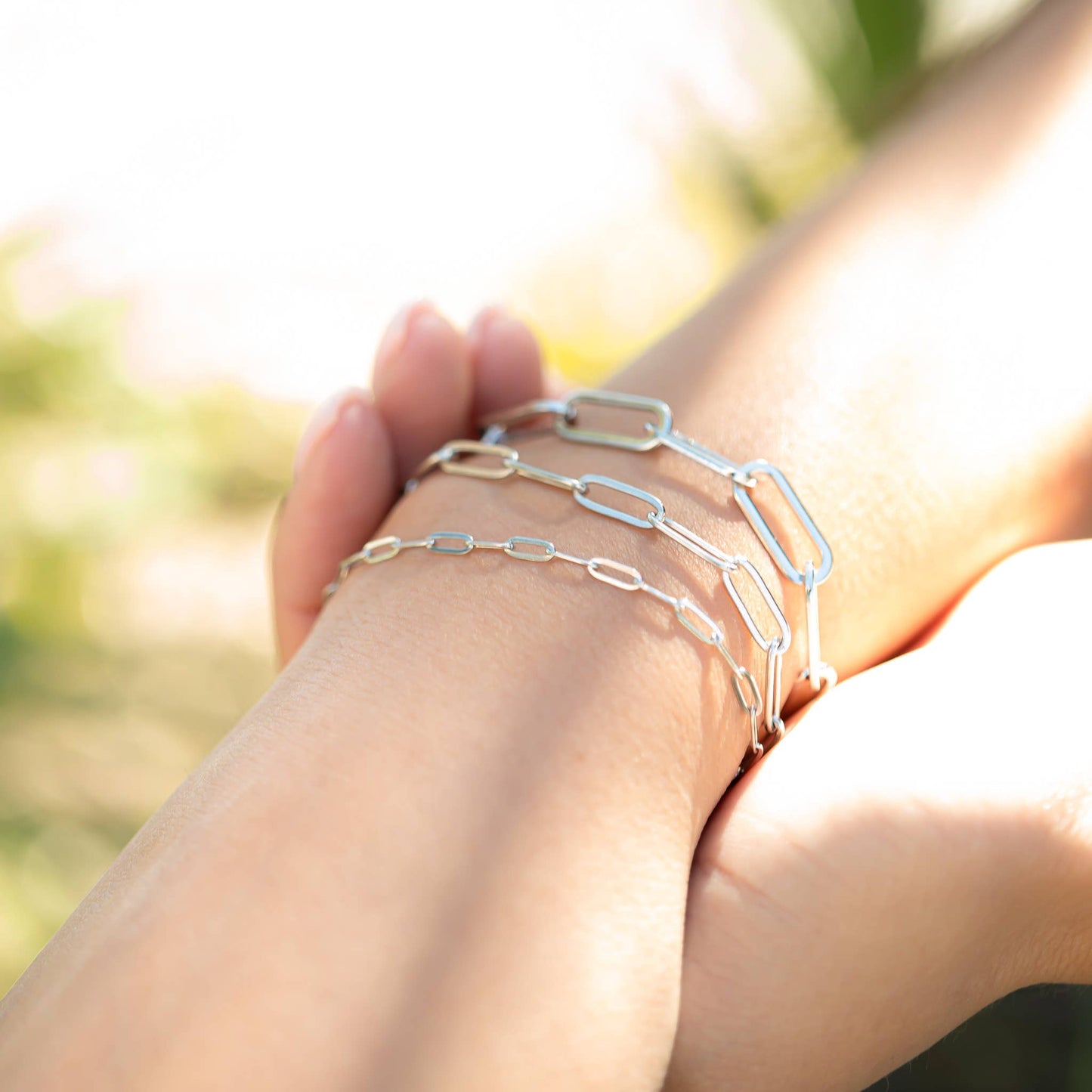 Paperclip Chain Bracelet: 2.5mm