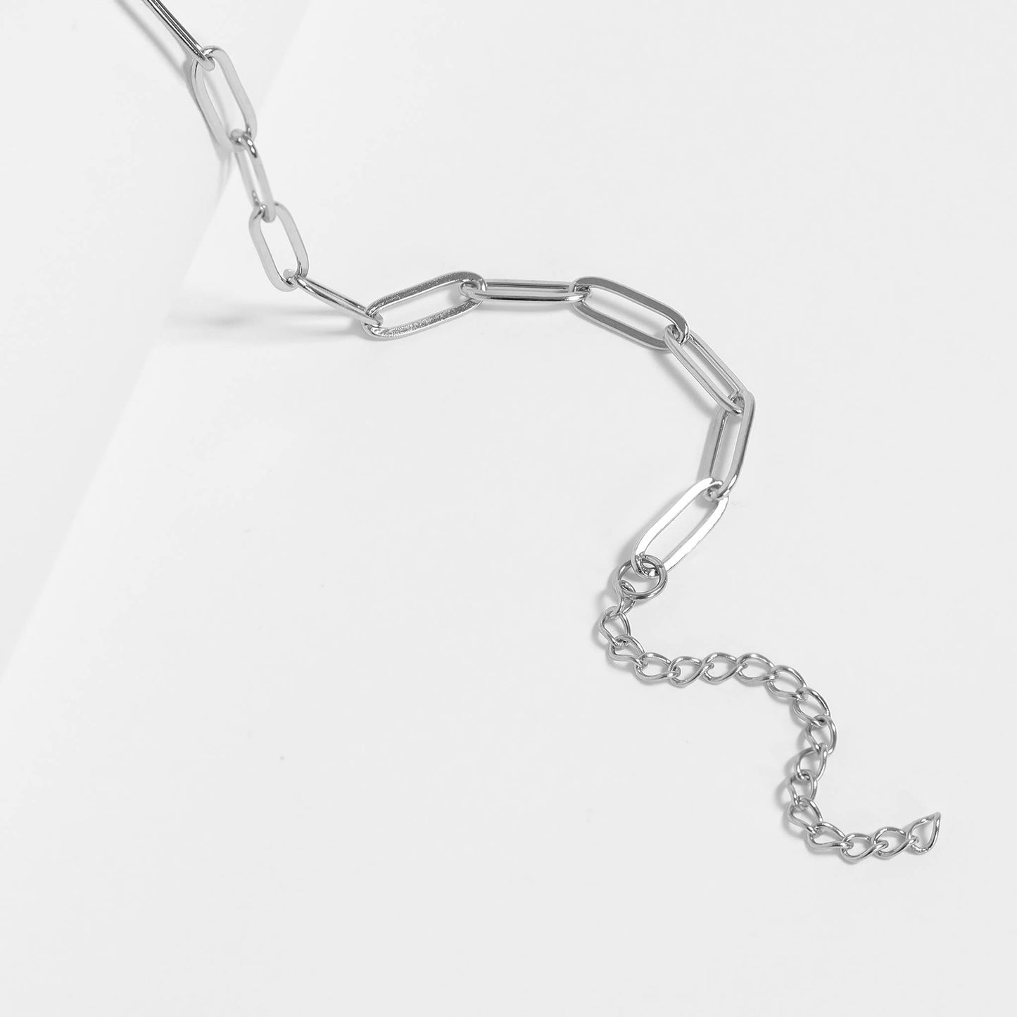 Stainless Paperclip Chain Necklace 18"/ 4mm