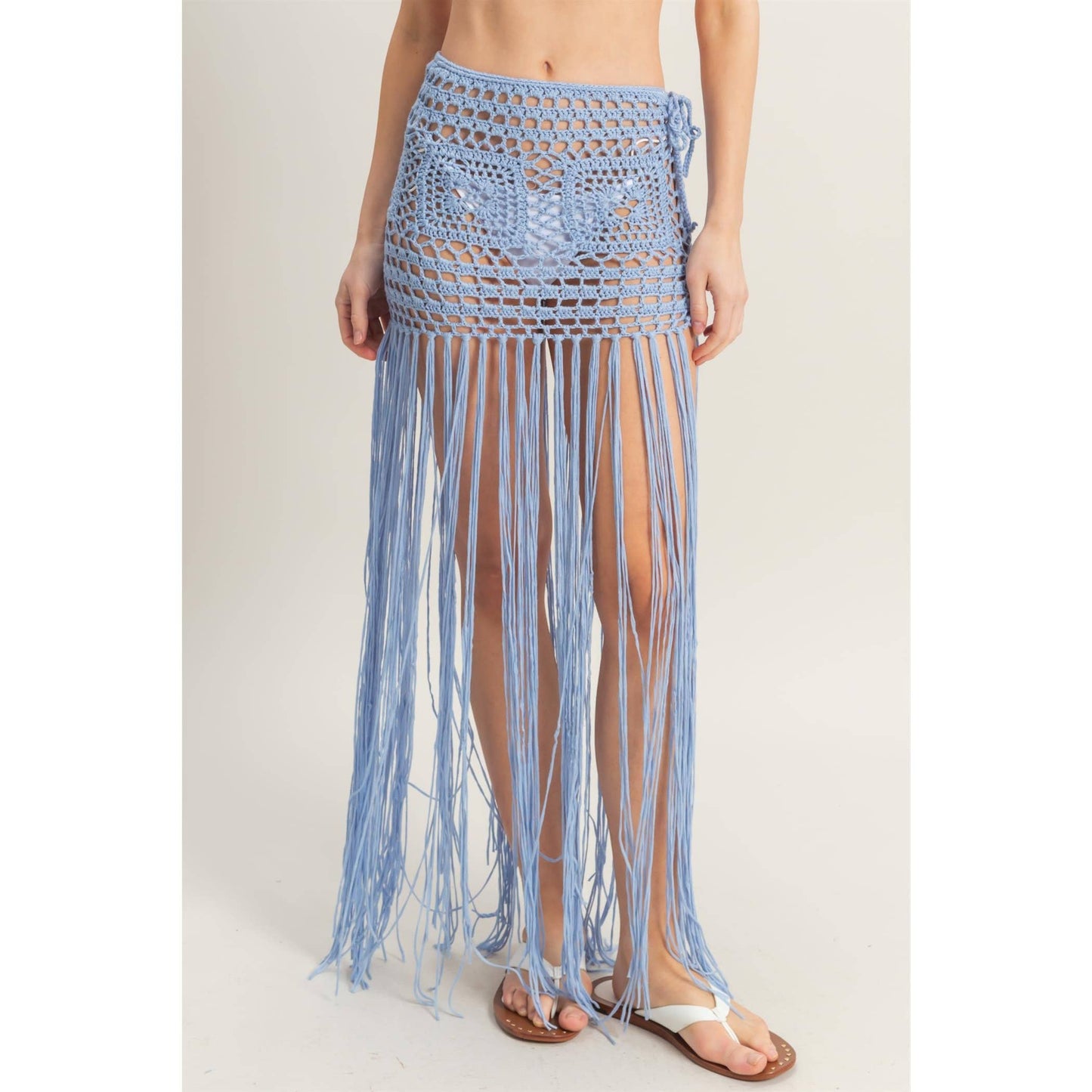 Summery Crochet Coverup Skirt