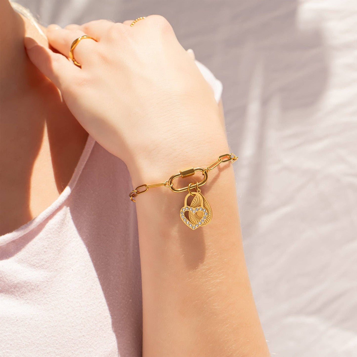 Carabiner Paperclip Bracelet