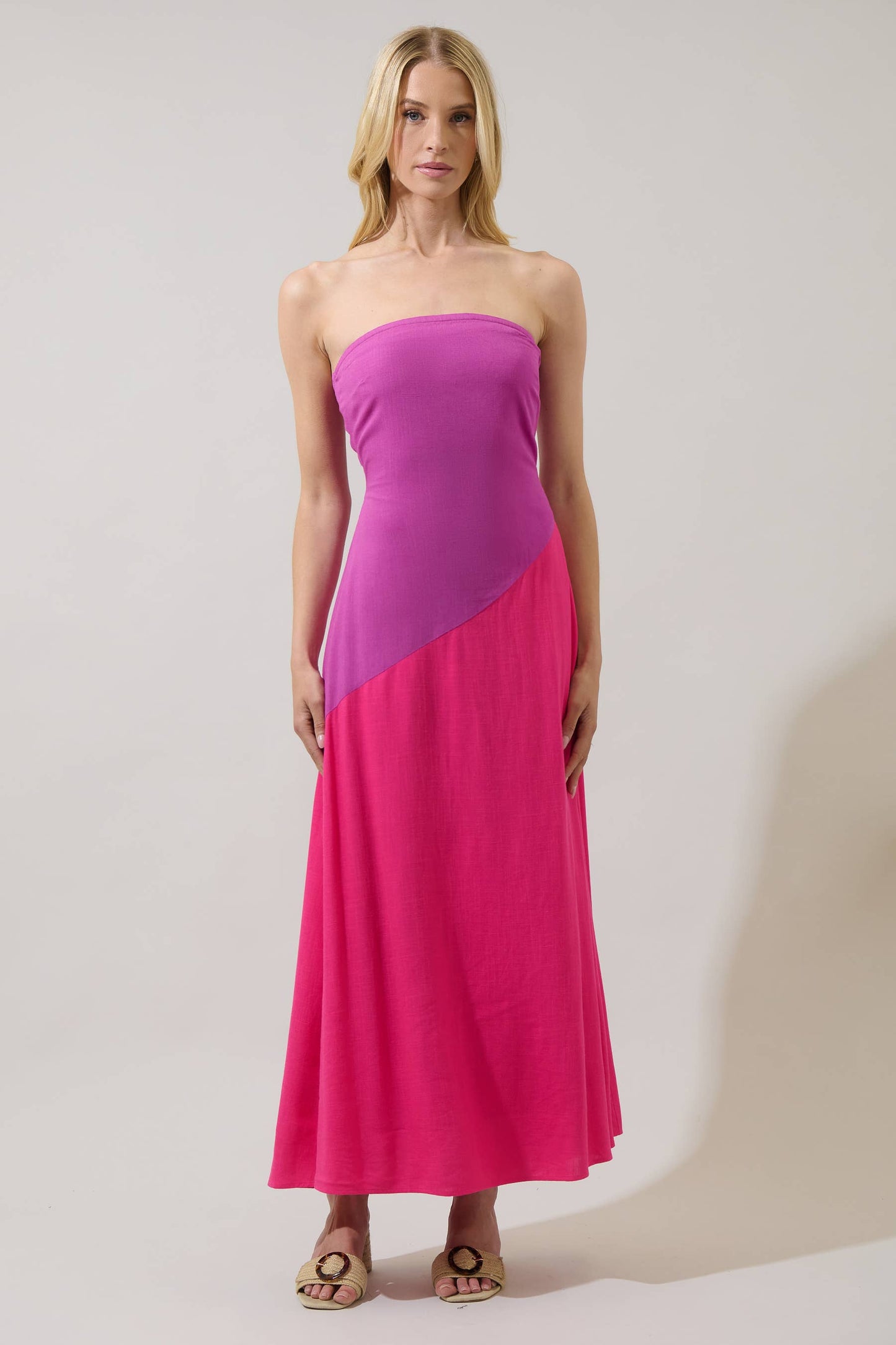 Lunetta Color Block Maxi Dress