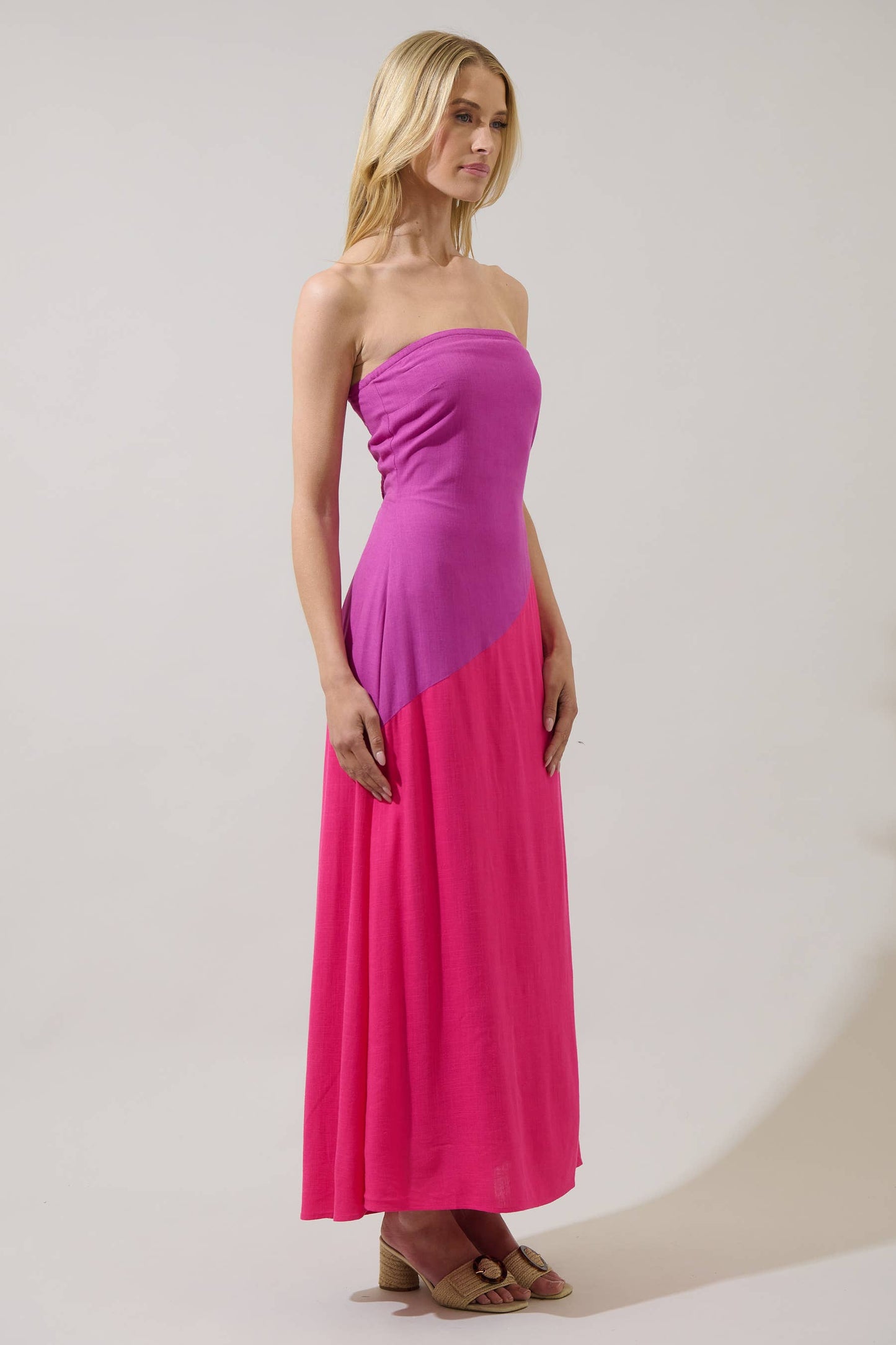 Lunetta Color Block Maxi Dress