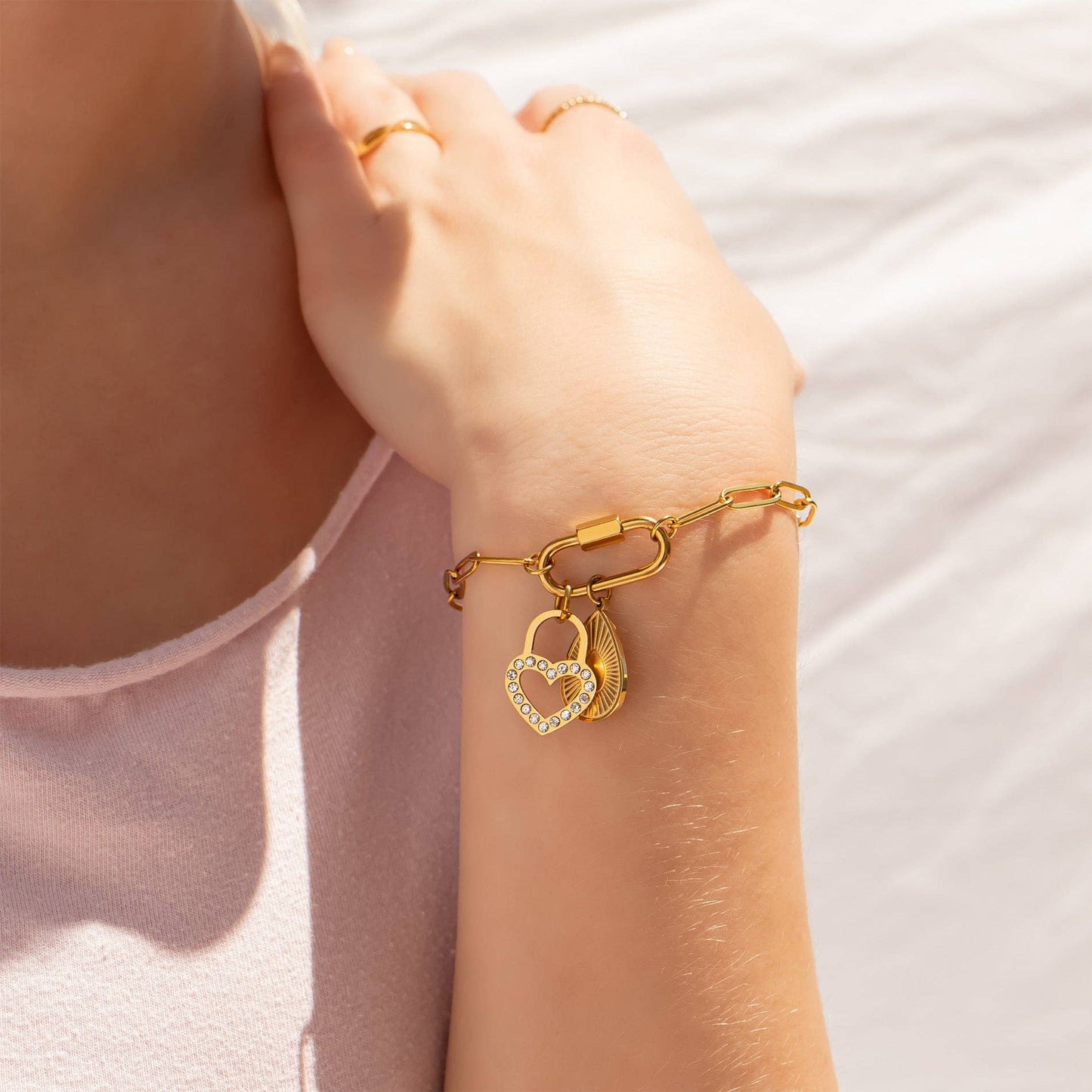 Carabiner Paperclip Bracelet