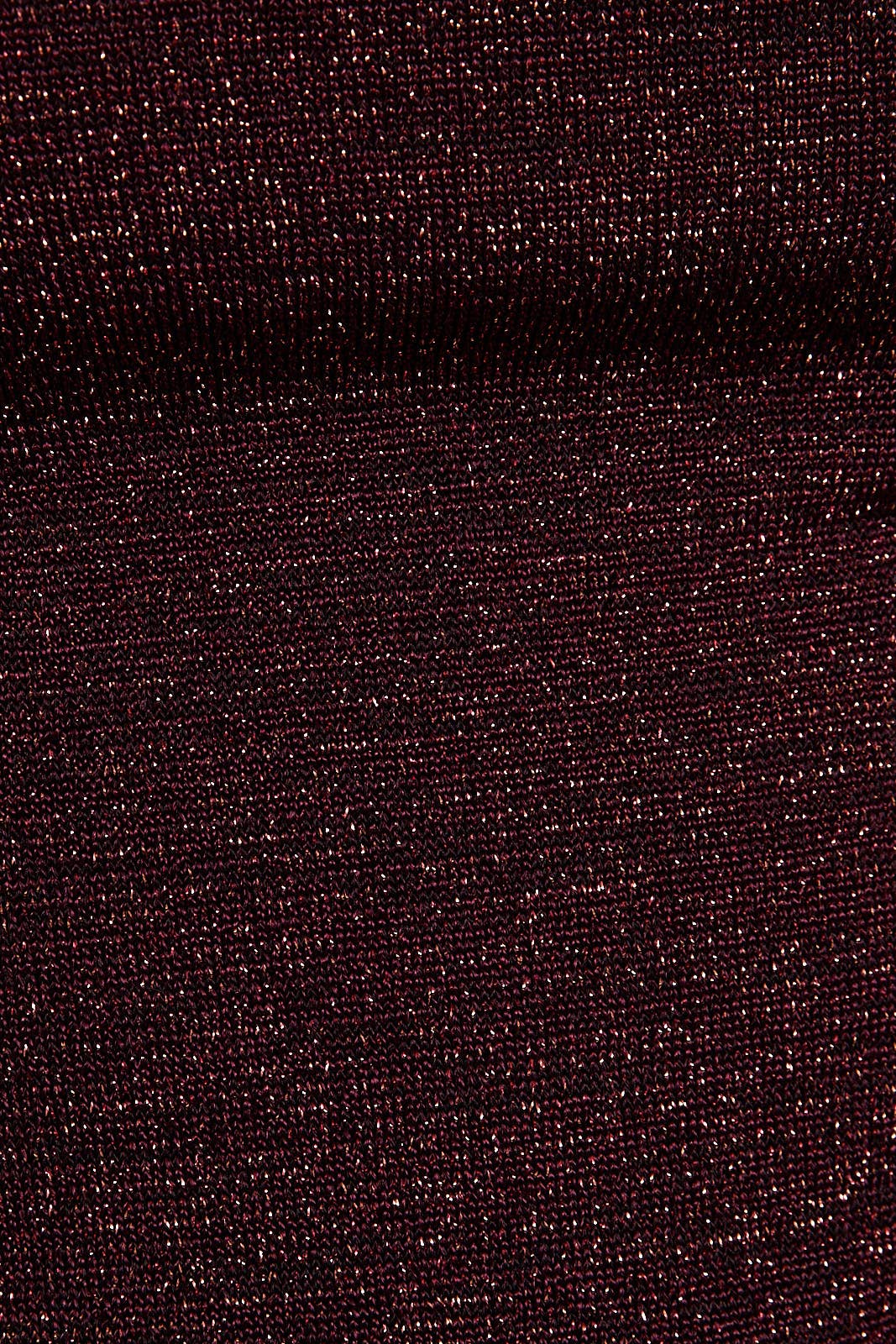 Shimmer Deep Neck Long Sleeve Top