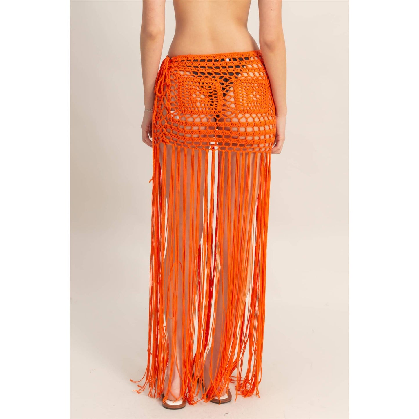 Summery Crochet Coverup Skirt