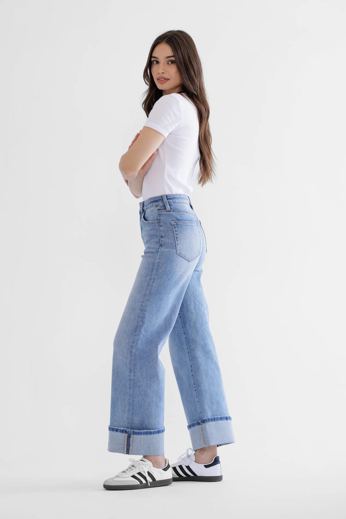 High Rise Wide Leg Denim