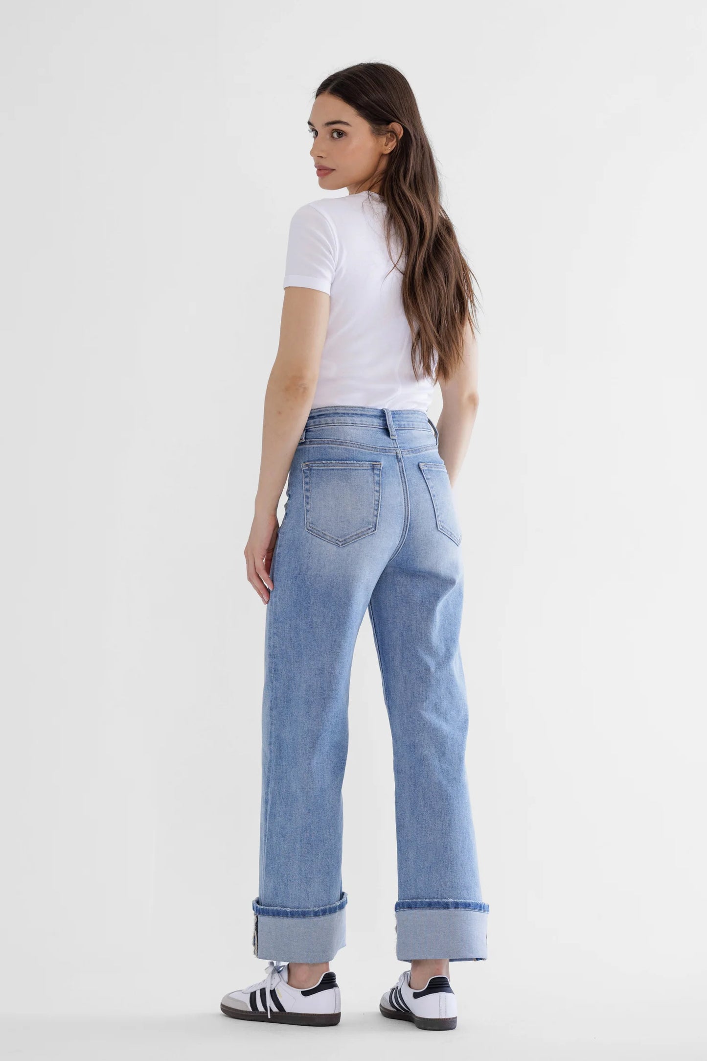 High Rise Wide Leg Denim