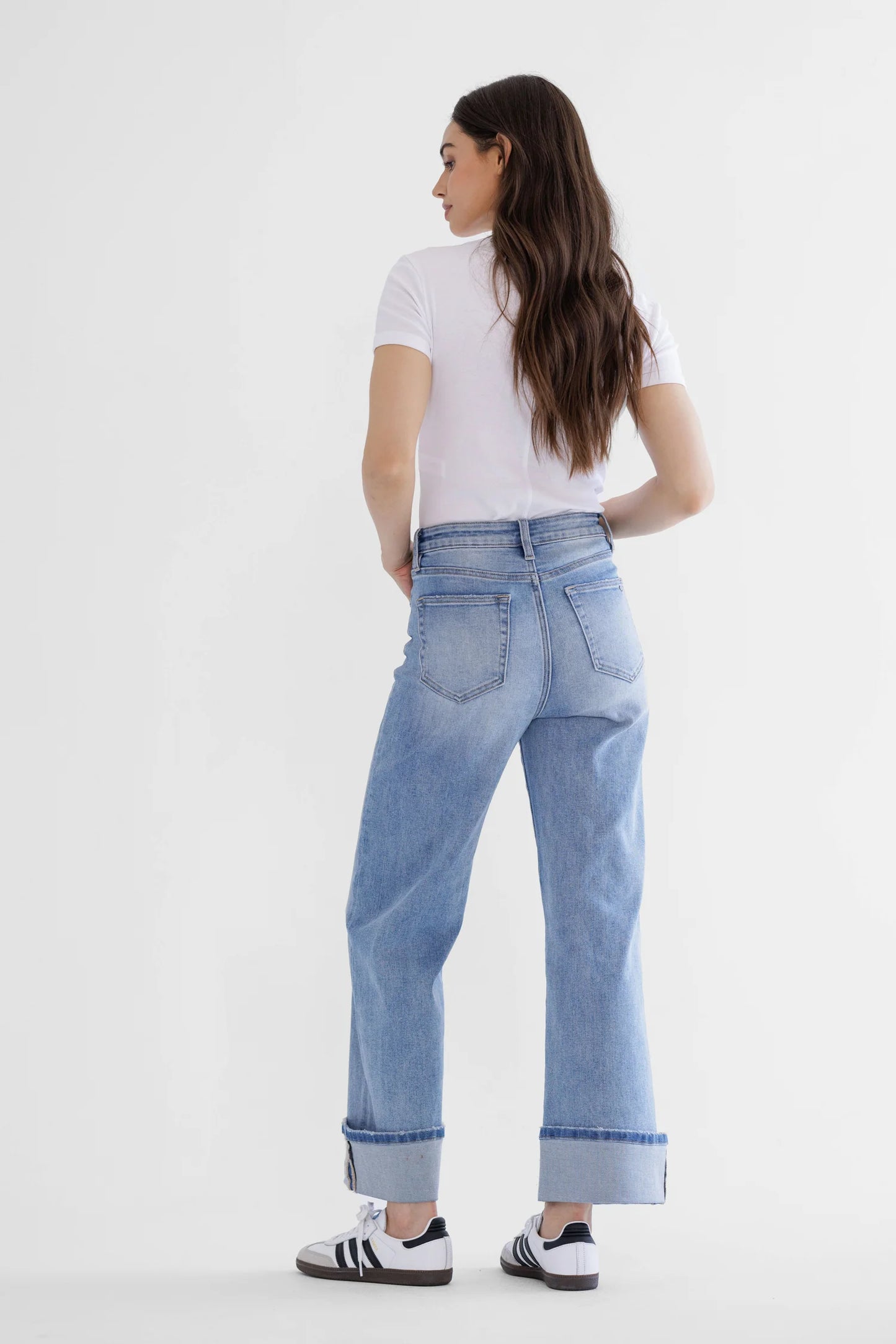High Rise Wide Leg Denim