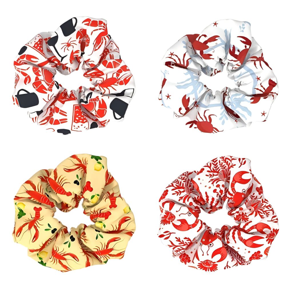 Lobster Party Hair Scrunchie