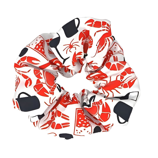 Lobster Party Hair Scrunchie