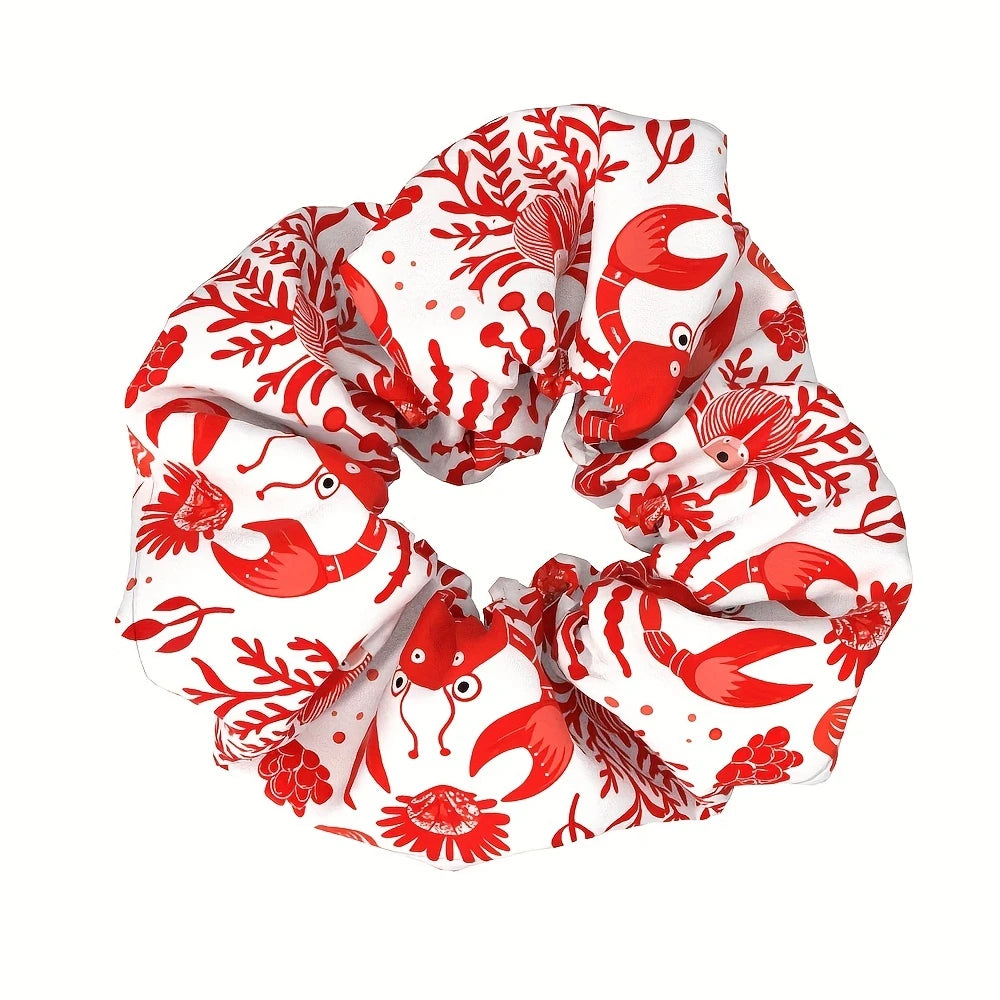 Lobster Party Hair Scrunchie