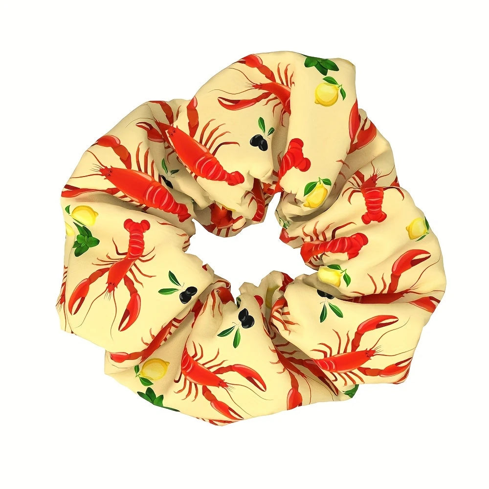 Lobster Party Hair Scrunchie