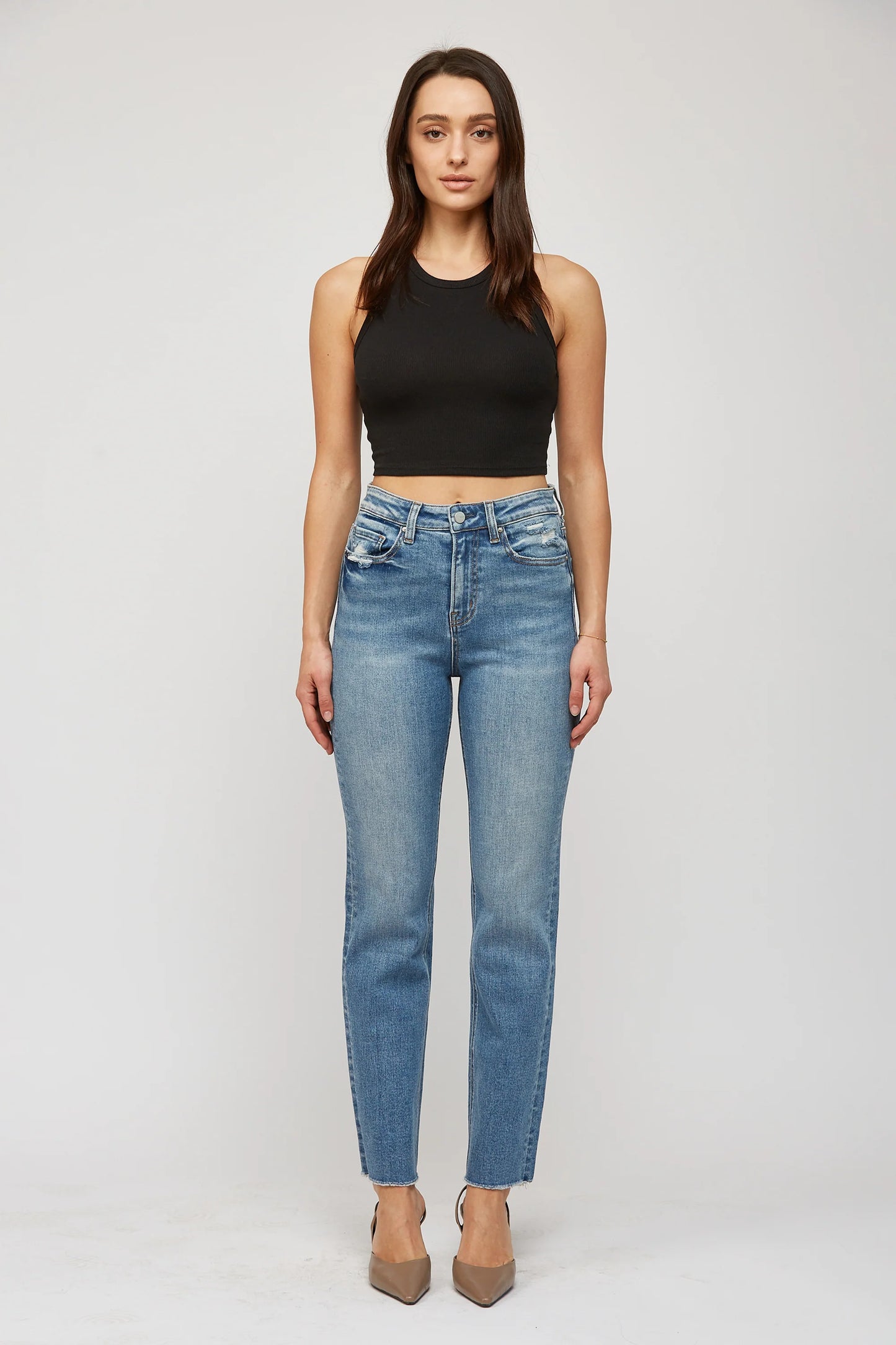 Super High Rise Straight Leg Denim