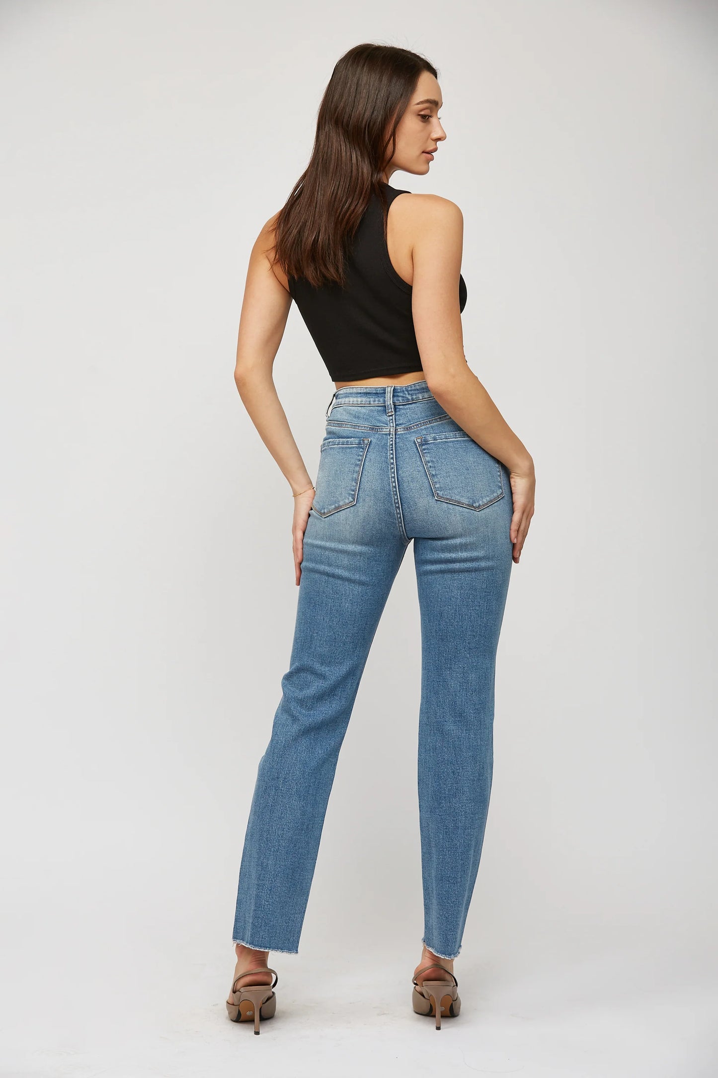 Super High Rise Straight Leg Denim