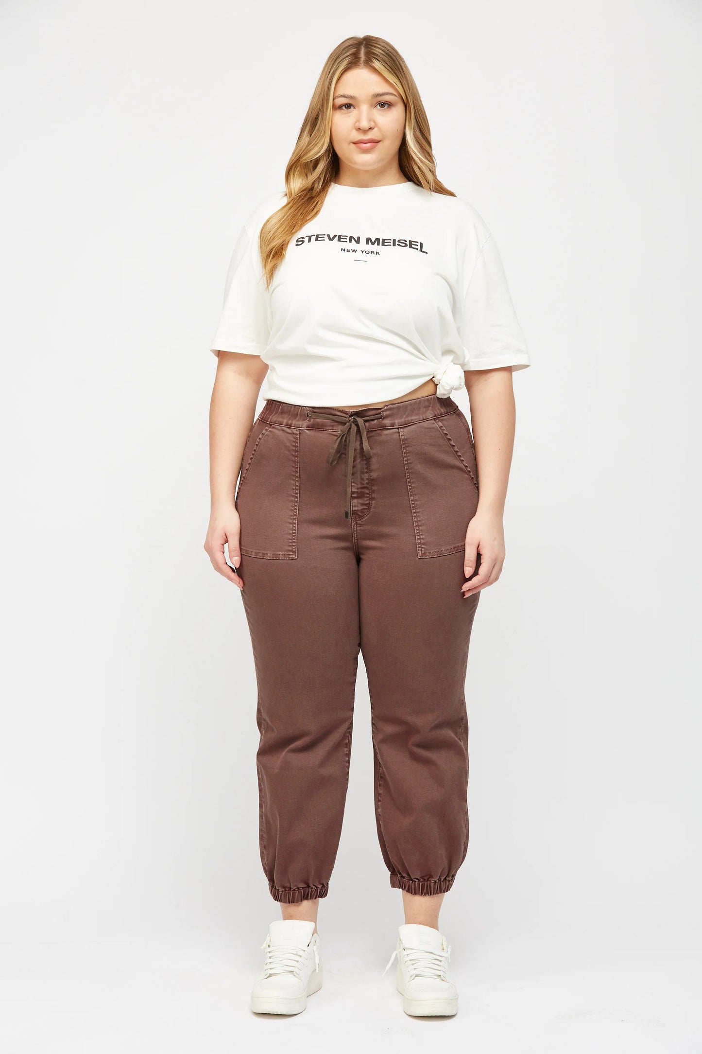 High Rise Crop Jogger Cocoa (S-3X)