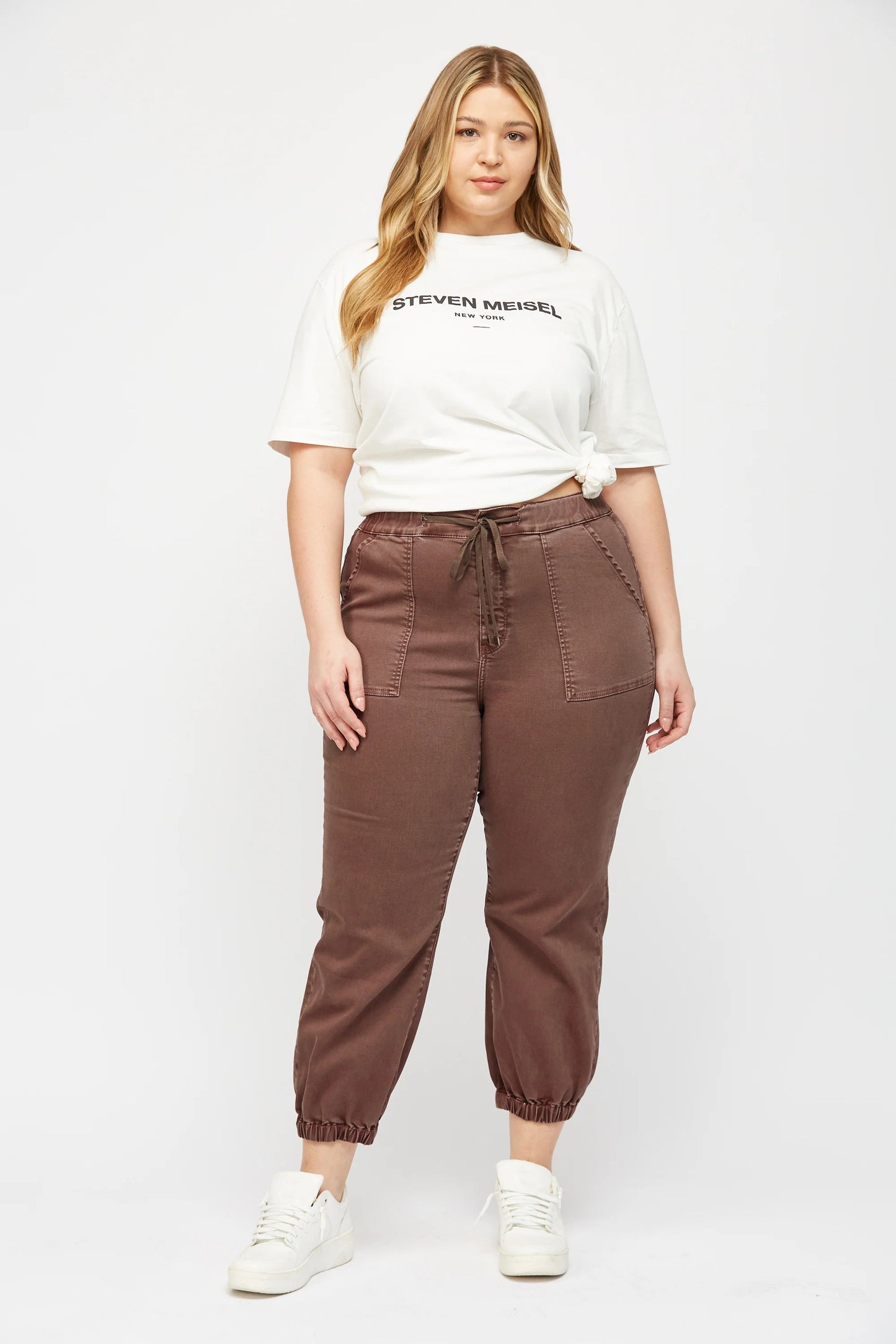 High Rise Crop Jogger Cocoa (S-3X)