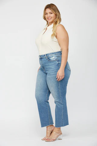Super High Rise Straight Leg Denim