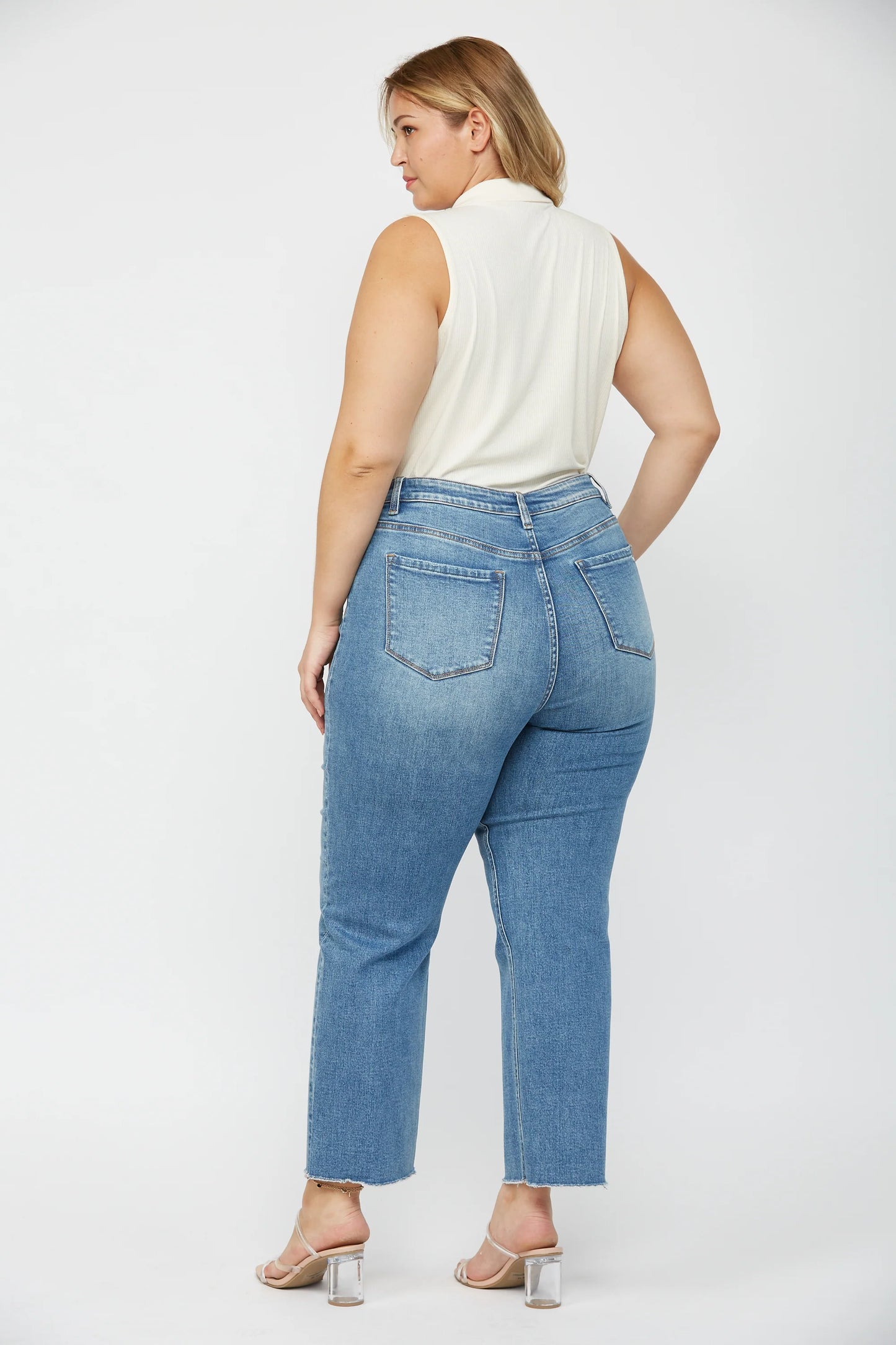 Super High Rise Straight Leg Denim