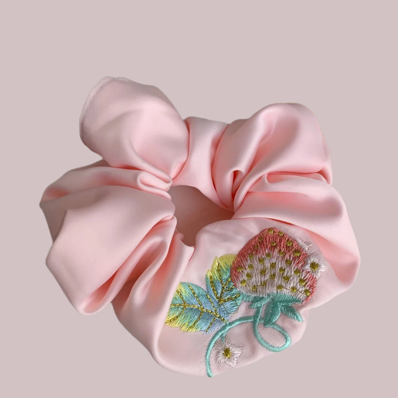 Strawberry Grape oversized Hair Scrunchie