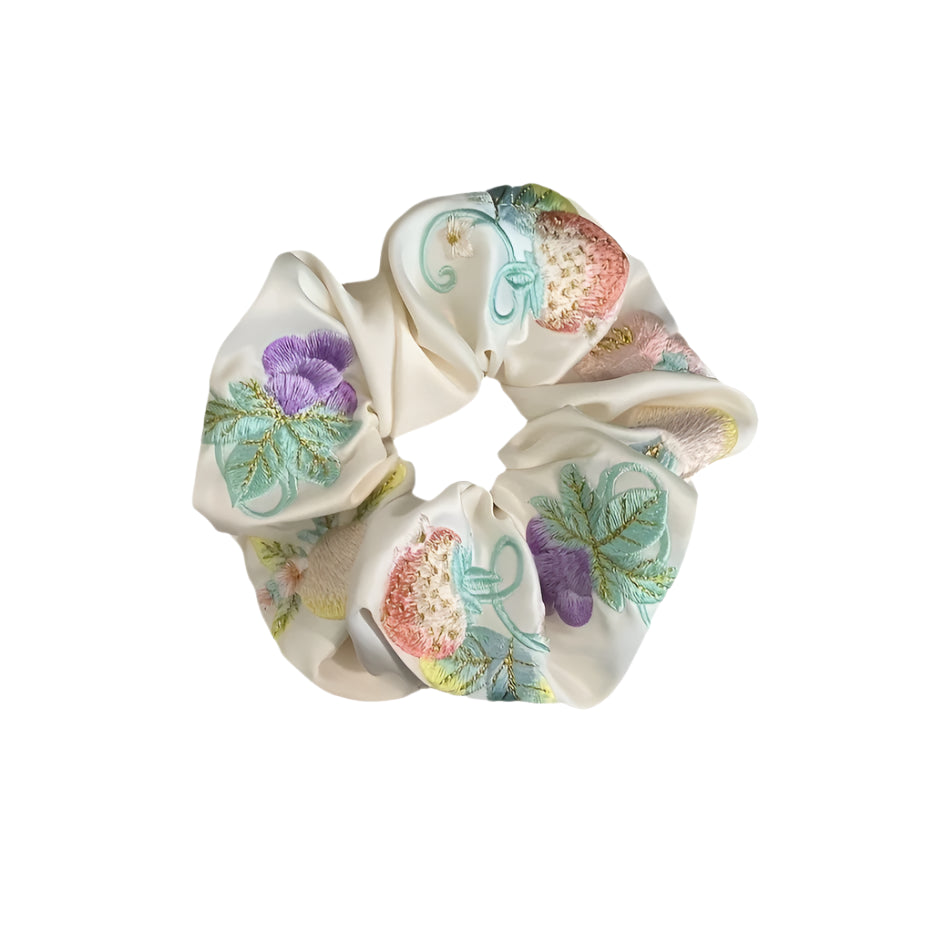 Strawberry Grape oversized Hair Scrunchie