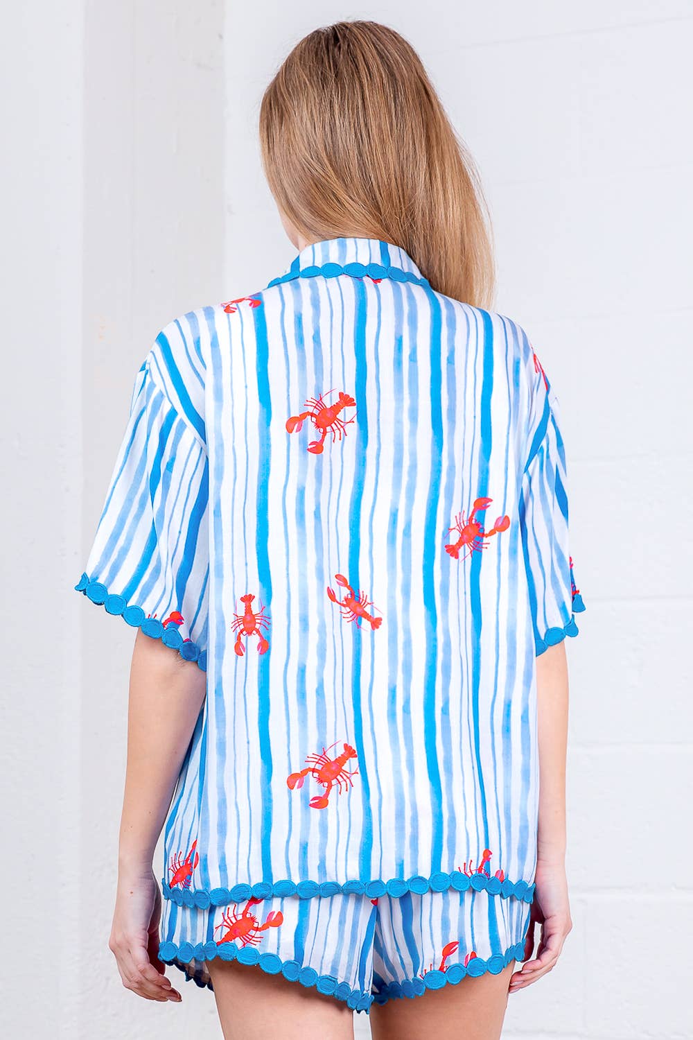 Lobster Button Down & Shorts Set