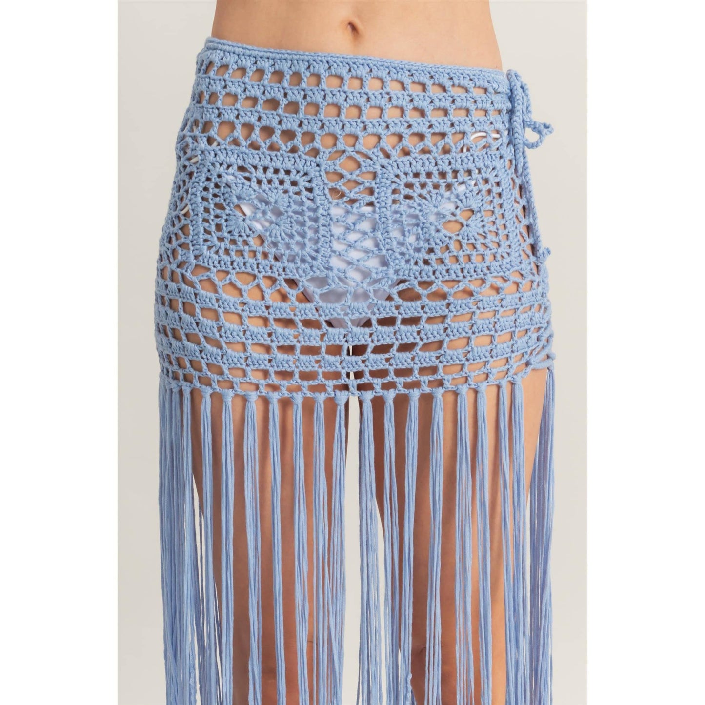Summery Crochet Coverup Skirt