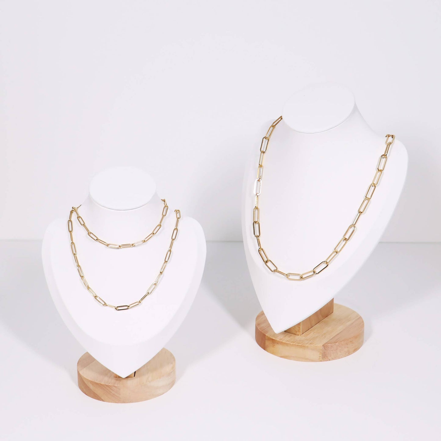 Gold Paperclip Chain Necklace: 16" / 2.5mm