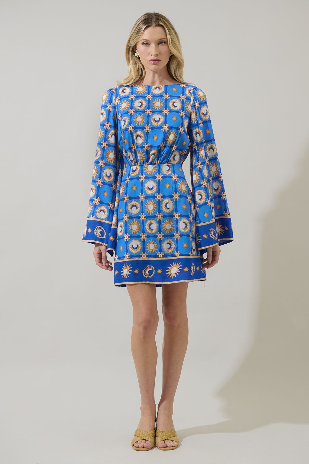 Moonshine Bell Sleeve Mini Dress