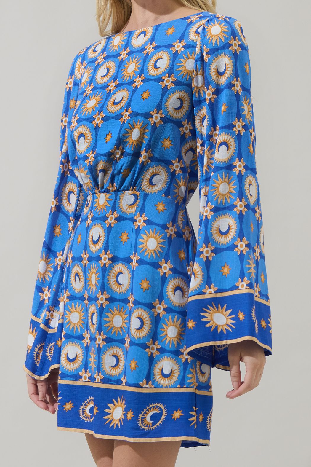 Moonshine Bell Sleeve Mini Dress