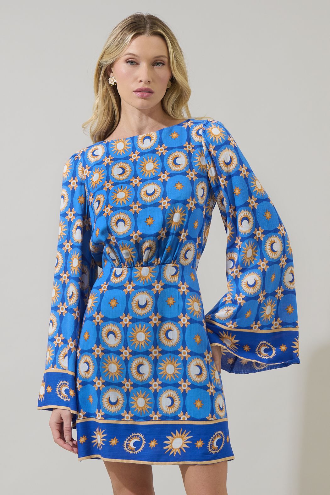 Moonshine Bell Sleeve Mini Dress
