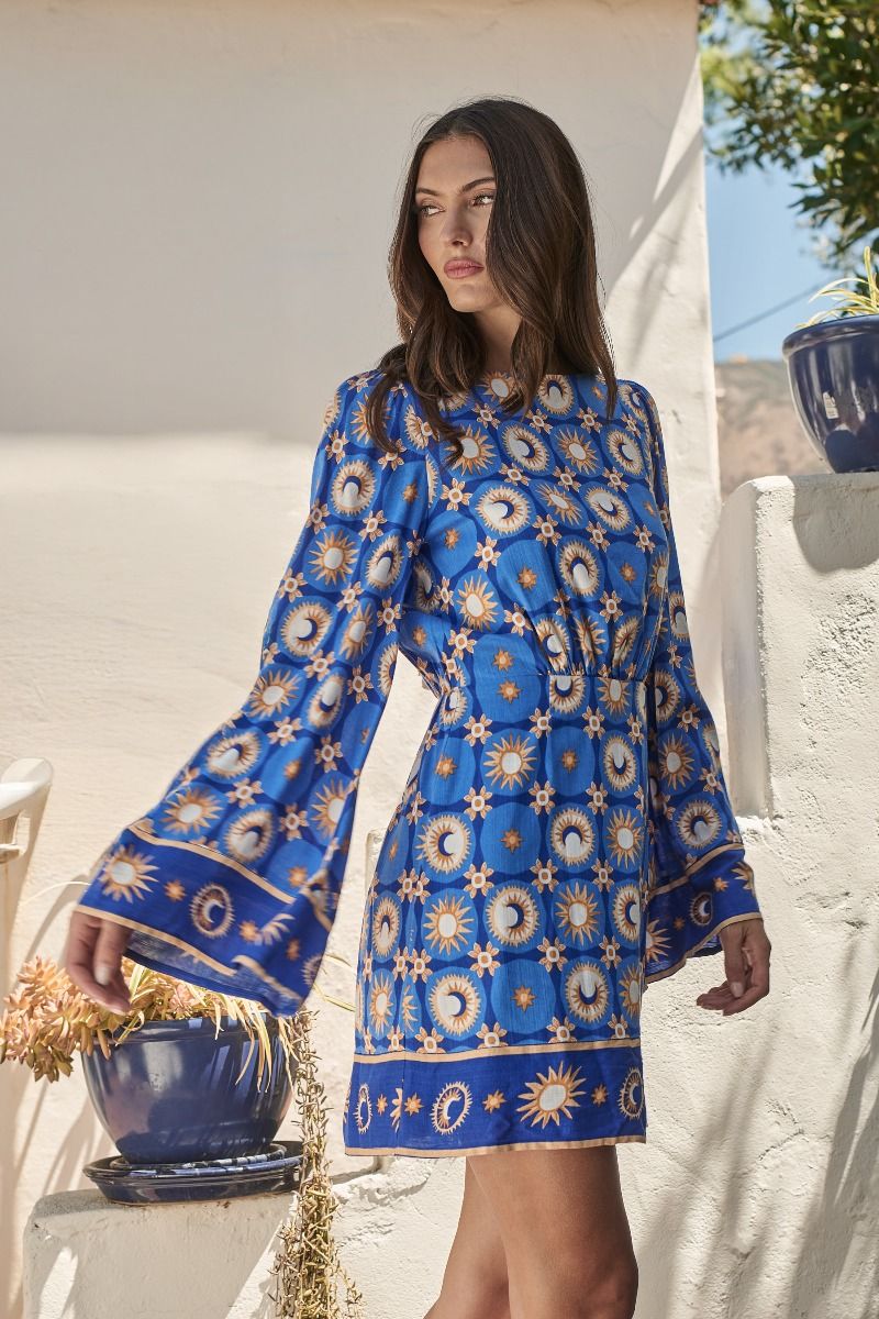 Moonshine Bell Sleeve Mini Dress