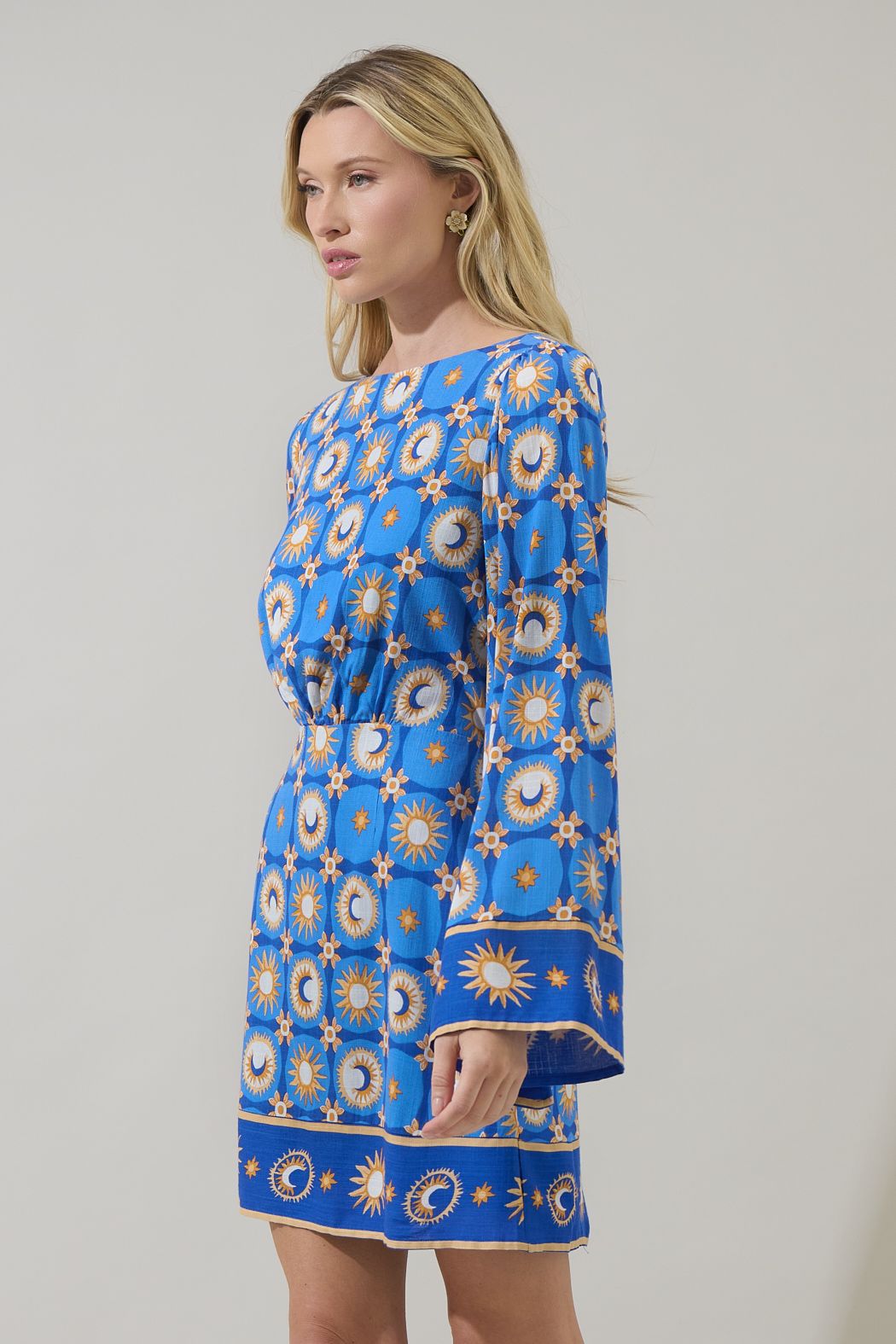 Moonshine Bell Sleeve Mini Dress