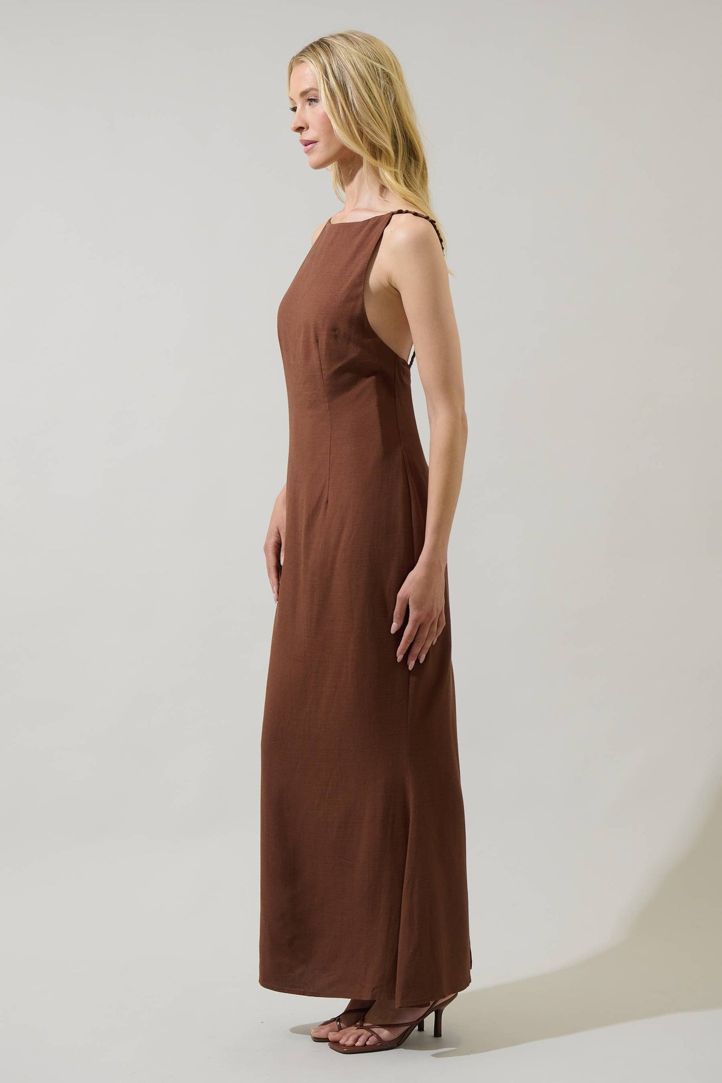Mizie Open Back Maxi Dress