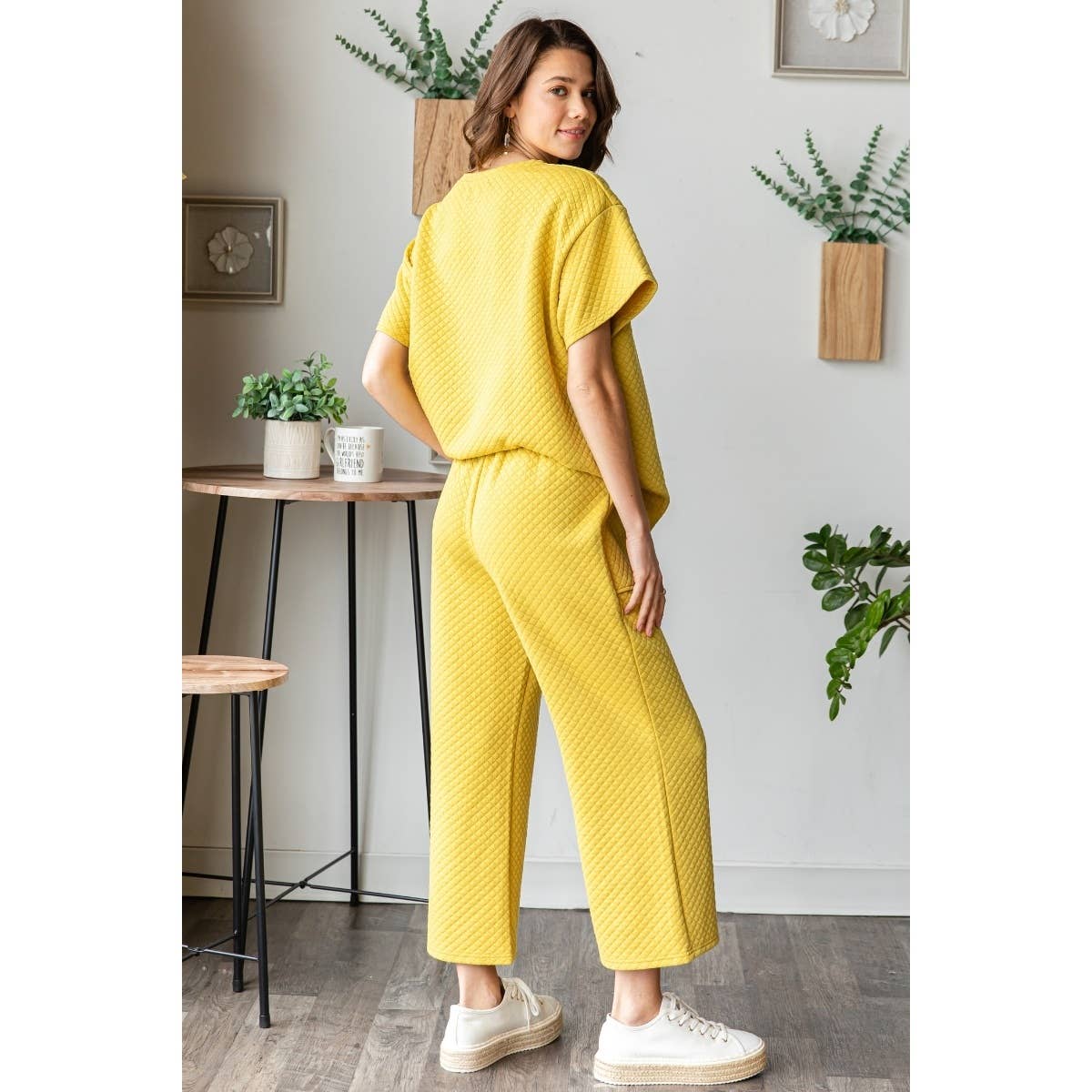 Waffle French Terry Pants