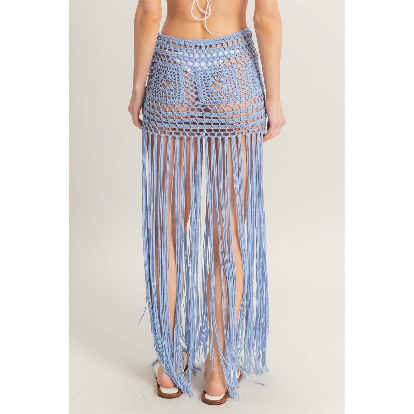 Summery Crochet Coverup Skirt