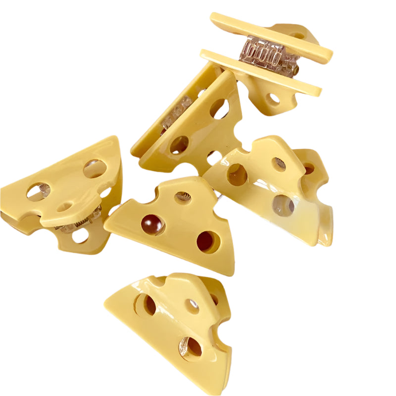 Cheese Slice Hair Claw Clip