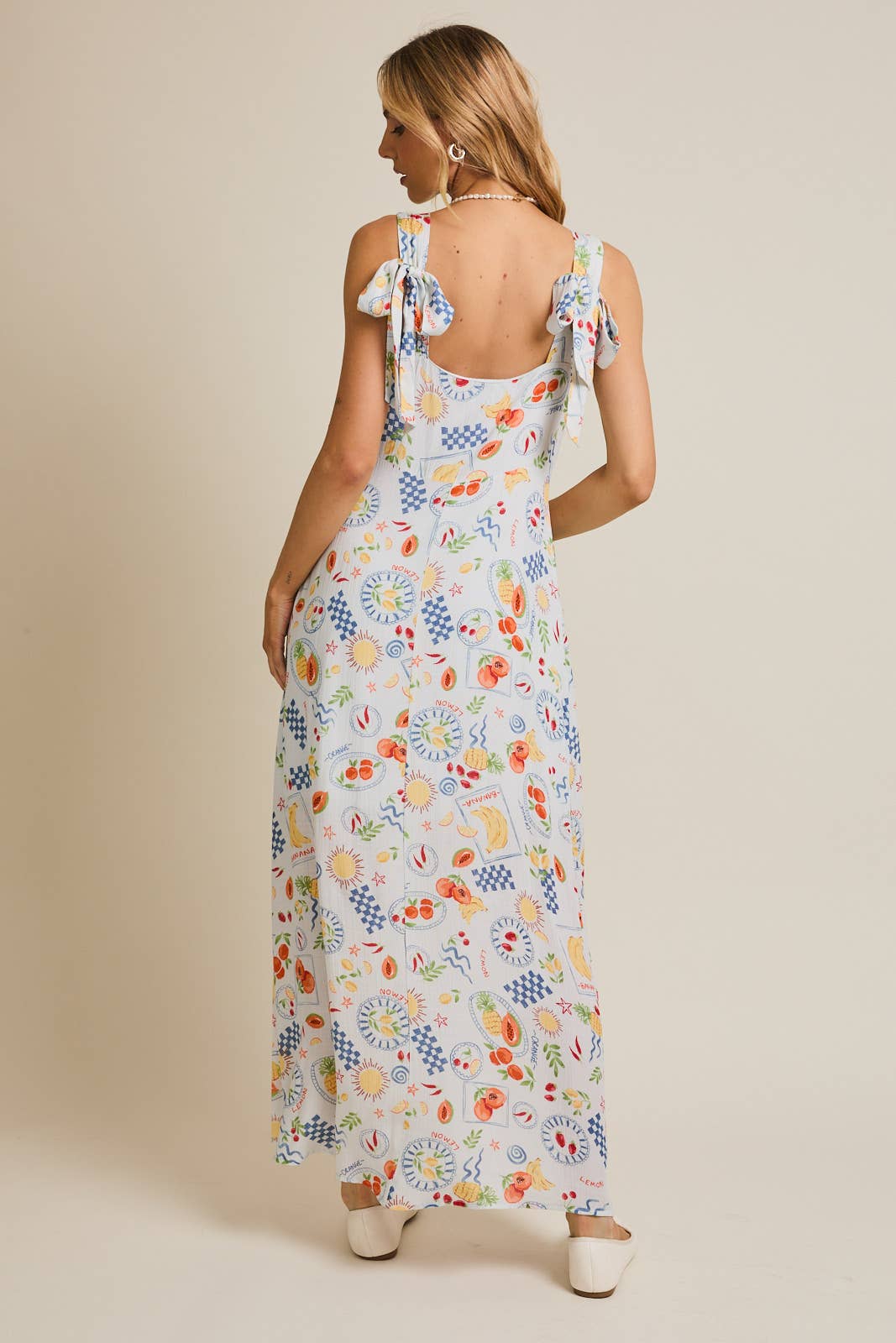 SQUARE NECK SUMMER PRINT DRESS