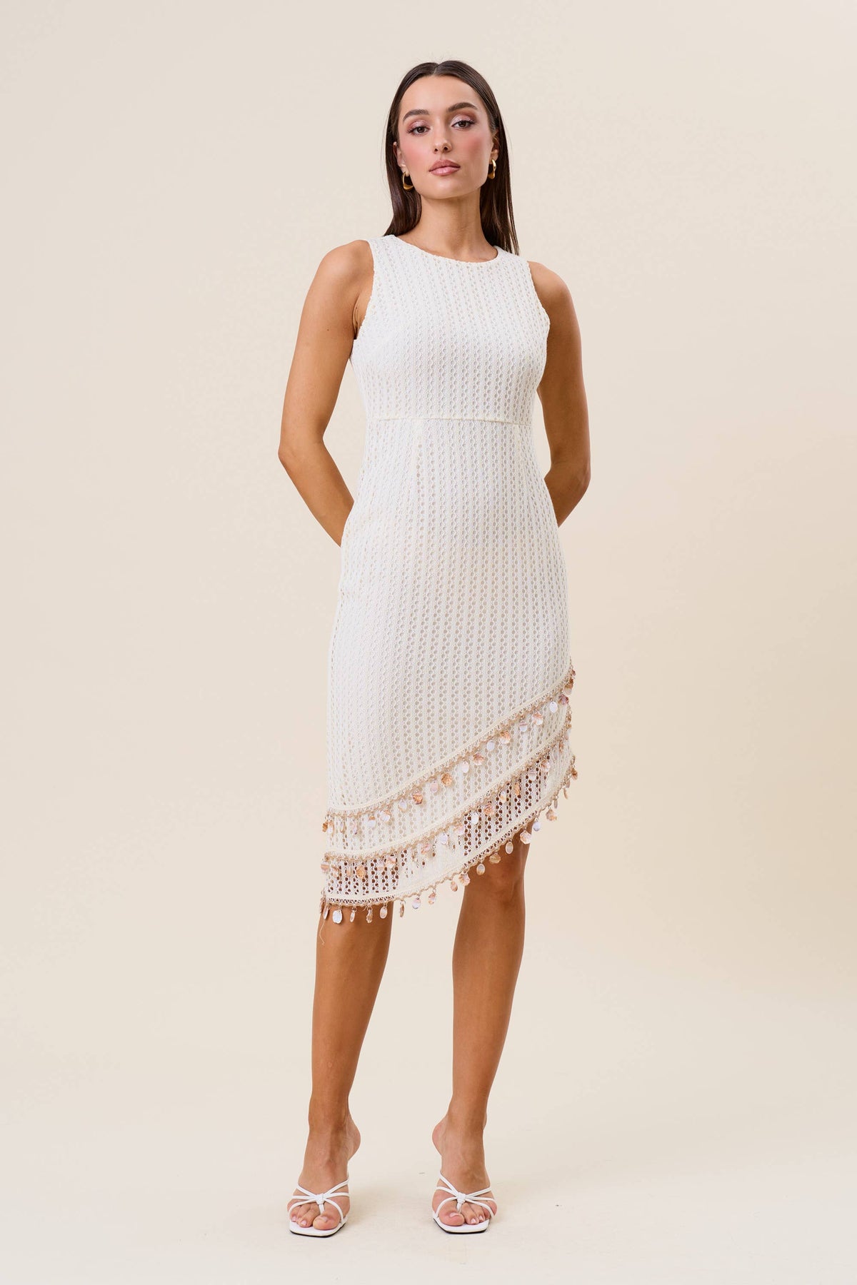 Sell Charm Asymmetric Midi Dress